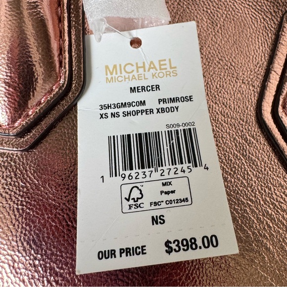 Michael Kors Metallic Rose Gold Purse - Picture 11 of 11